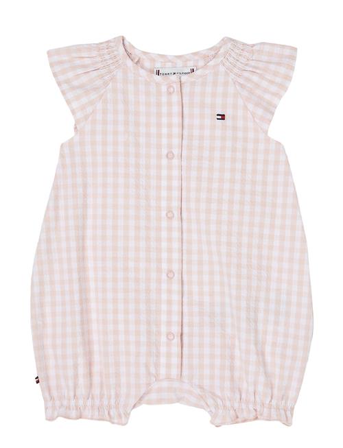 Baby Ruffle Gingham Shortall Tommy Hilfiger Pink