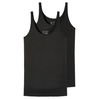 Schiesser 2P 95-5 Organic Tank Top Sort bomuld 40 Dame