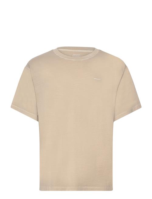 Se GANT Sunfaded Ss T-Shirt GANT Beige ved Booztlet