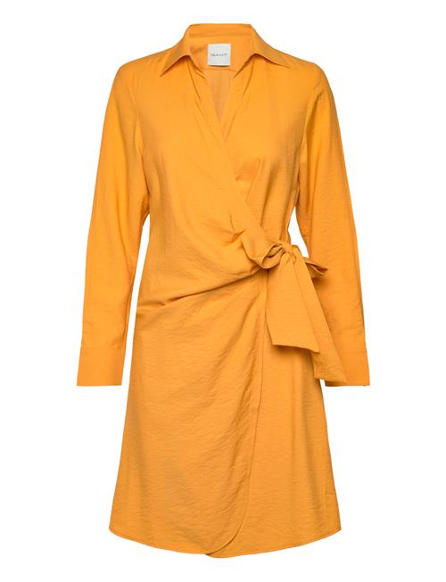 GANT Slim Wrap Shirt Dress GANT Yellow