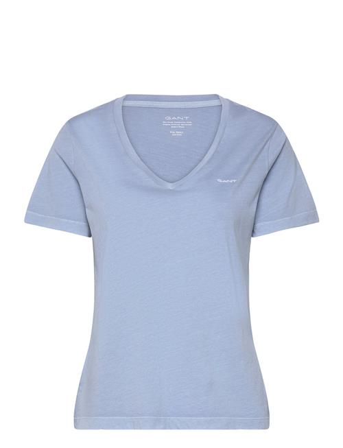 GANT Reg Sunfaded Ss V-Neck T-Shirt GANT Blue