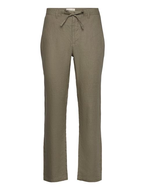 Relaxed Linen Ds Pants GANT Green