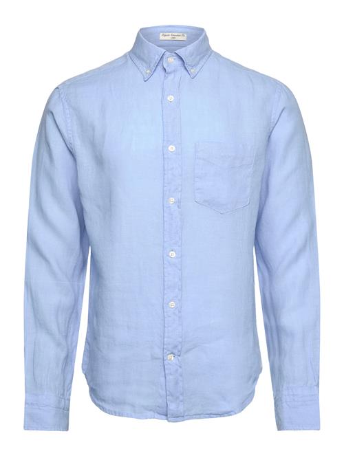 GANT Reg Gmnt Dyed Linen Shirt GANT Blue