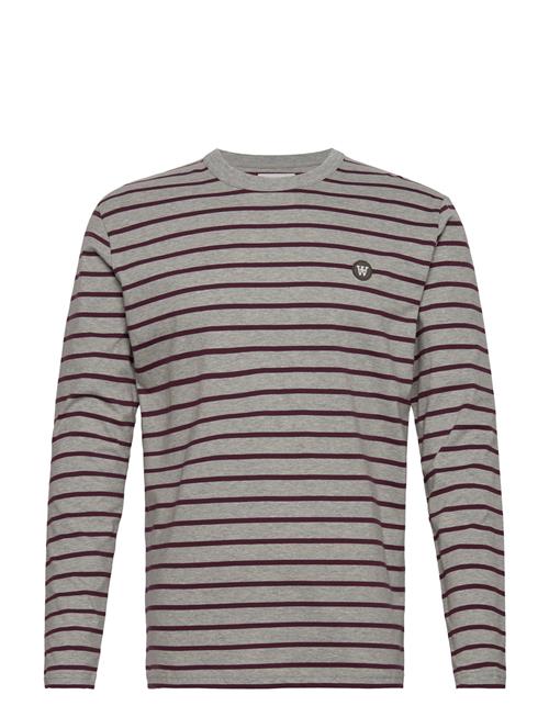 Double A by Wood Wood Mel Stripe Long Sleeve Gots Double A By Wood Wood Grey