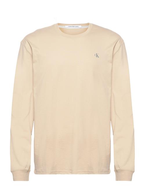 Calvin Klein Jeans Institutional Ls Graphic Tee Calvin Klein Jeans Beige