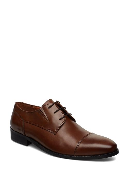 Lindbergh Black Classic Leather Shoe Lindbergh Black Brown