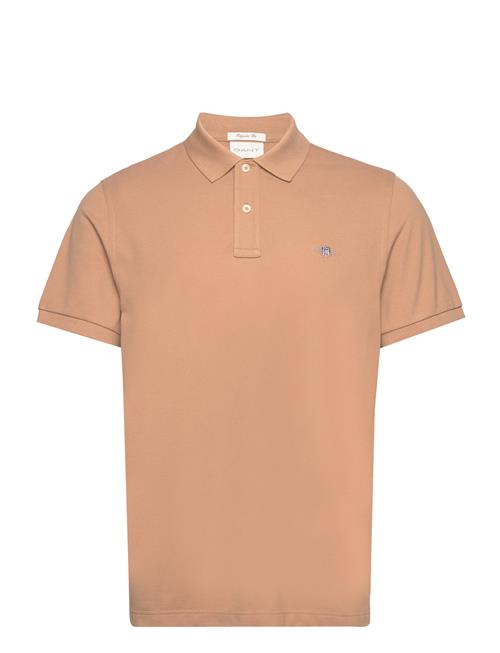 GANT Reg Shield Ss Pique Polo GANT Beige