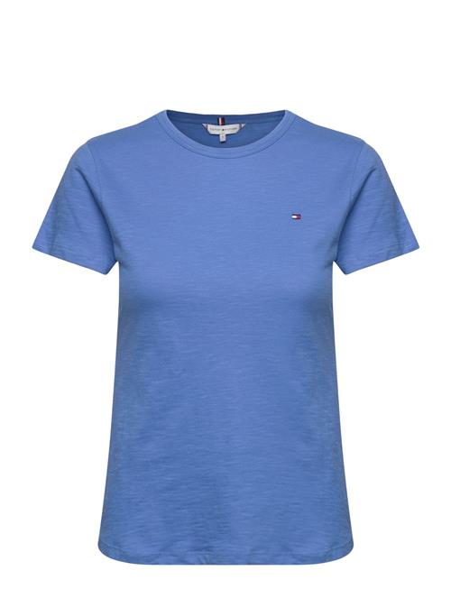 Tommy Hilfiger 1985 Slim Slub C-Nk Ss Tommy Hilfiger Blue