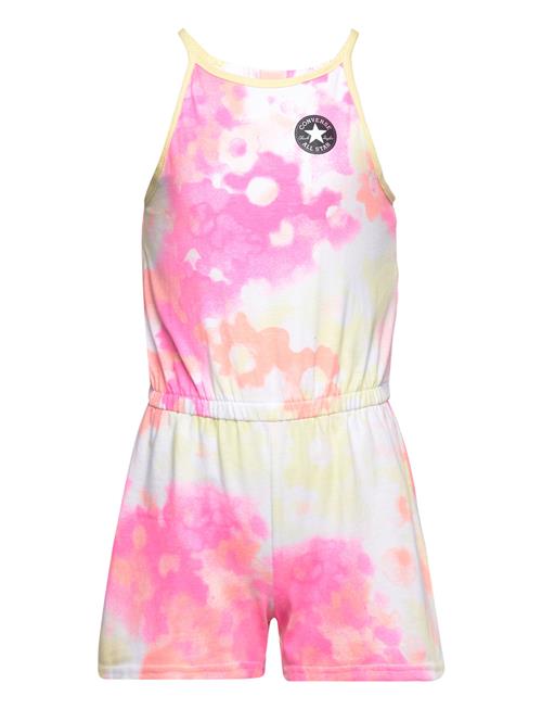 Converse Floral Printed Tank Romper Converse Pink