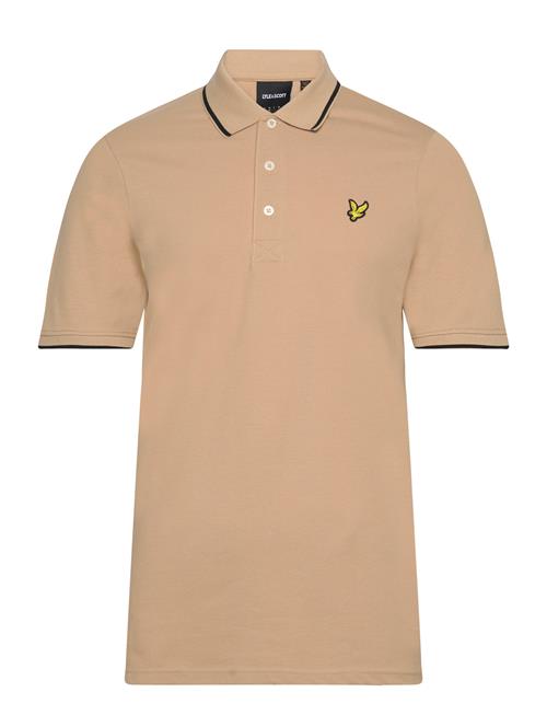 Se Lyle & Scott Tipped Polo Shirt Lyle & Scott Beige ved Booztlet