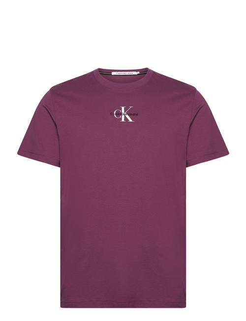 Calvin Klein Jeans Monologo Regular Tee Calvin Klein Jeans Purple