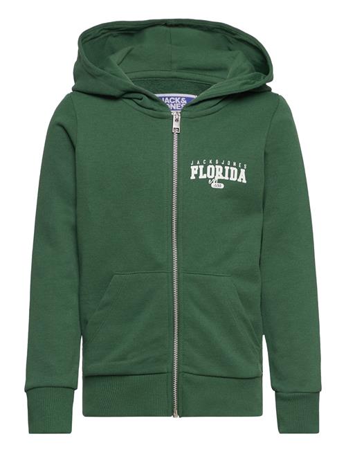 Se Jack & Jones Jjcory Sweat Zip Hood Jnr Jack & J S Green ved Booztlet