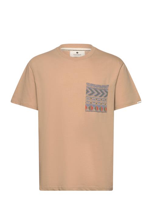 Anerkjendt Akkikki S/S Jacquard Pocket Tee Anerkjendt Cream