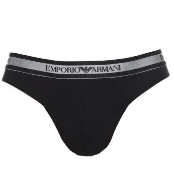 Emporio Armani Armani Stretch Cotton Brief Sort bomuld Medium Herre