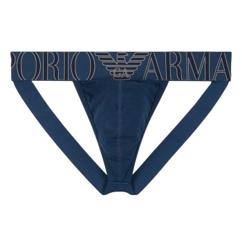 Emporio Armani Megalogo Jockstrap Mørkblå bomuld Small Herre