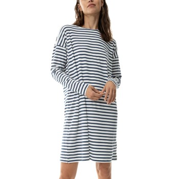 Mey Cyra Nightshirt Hvid/Marine Small Dame