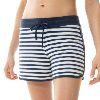 Se Mey Cyra Shorts Hvid/Marine Small Dame ved Timarco