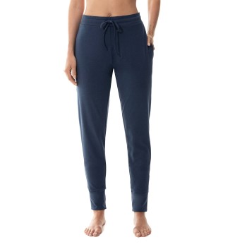 Mey Tessie Long Pants Marineblå Small Dame