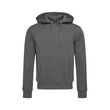 Se Stedman Men Active Sweat Hoodie Mørkgrå  Medium Herre ved Timarco