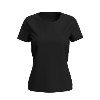 Stedman Women Lux T Sort bomuld Large Dame