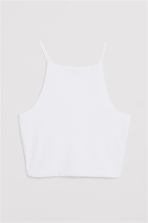 NA-KD Singlet med spaghettistropper - White