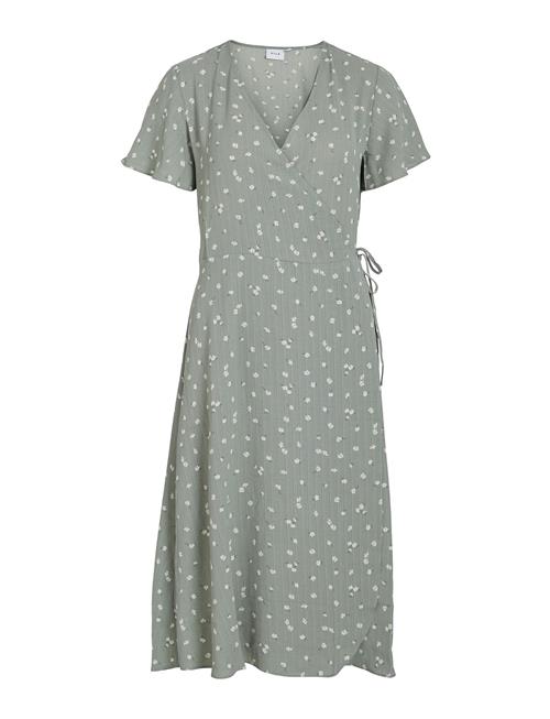 Vila Vilovie S/S Wrap Midi Dress/Su - Noos Vila Green