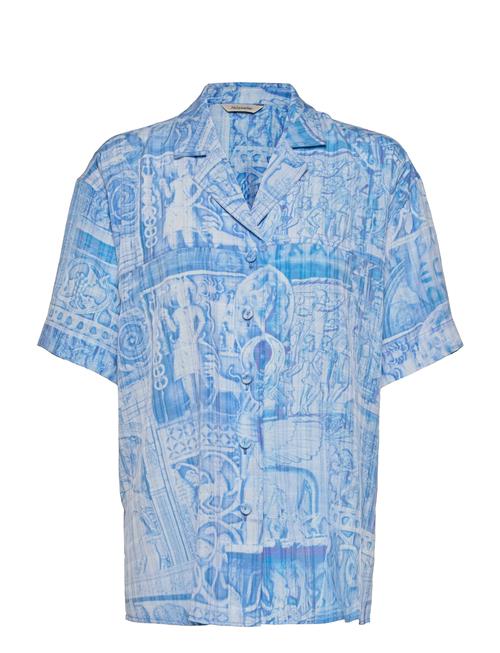 HOLZWEILER Edgar Print Shirt 22-02 HOLZWEILER Blue