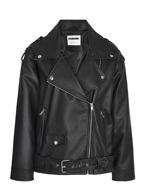 NOISY MAY Nmpaulina Over Biker Jacket Noos NOISY MAY Black