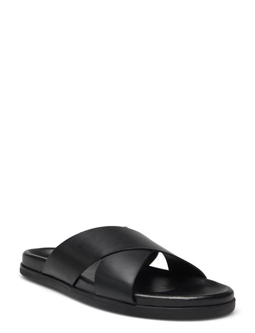 Les Deux Kamal Leather Sandal Les Deux Black