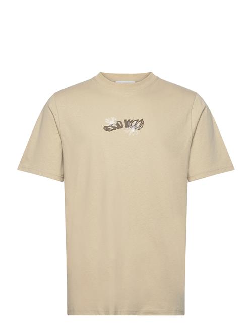 Se Wood Wood Bobby Flowers T-Shirt Gots Wood Wood Beige ved Booztlet