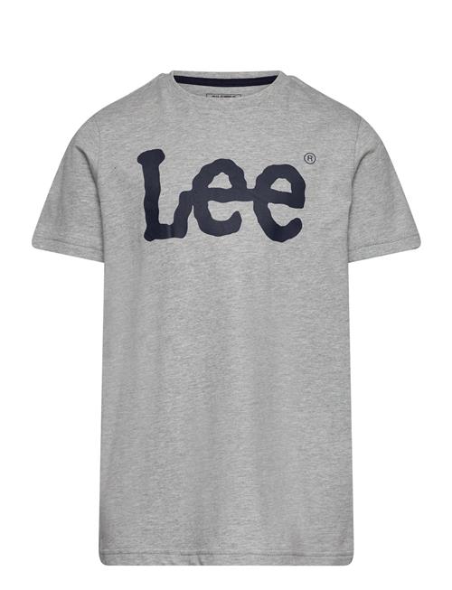 Se Lee Jeans Wobbly Graphic T-Shirt Lee Jeans Grey ved Booztlet