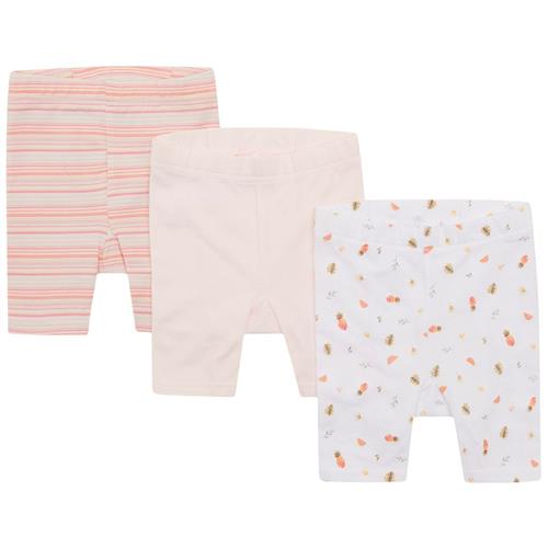 Se Hust&Claire 3-pak Labika Shorts Multifarvet | Hvid | 80 cm ved Babyshop