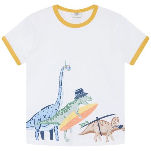 Se Hust&Claire Asge T-shirt Hvid | Hvid | 110 cm ved Babyshop