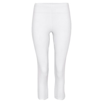 Se Decoy Capri Leggings Hvid økologisk bomuld Large Dame ved Timarco