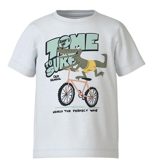 Se Name It Name It T-shirt - NmmVictor - Bright White/Time To Surf ved KidsWorld