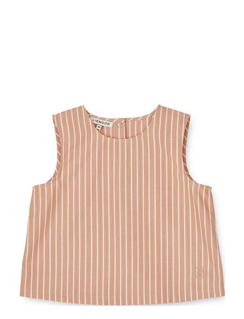 Delphia Y/D Stripe Top Liewood Coral