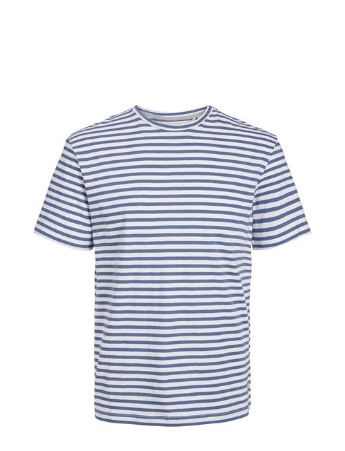 Se Jack & Jones Jprcc Soft Linen Blend Ss Tee Jack & J S Blue ved Booztlet