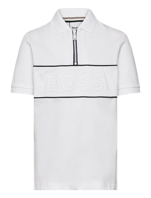 Se BOSS Short Sleeve Polo BOSS White ved Booztlet