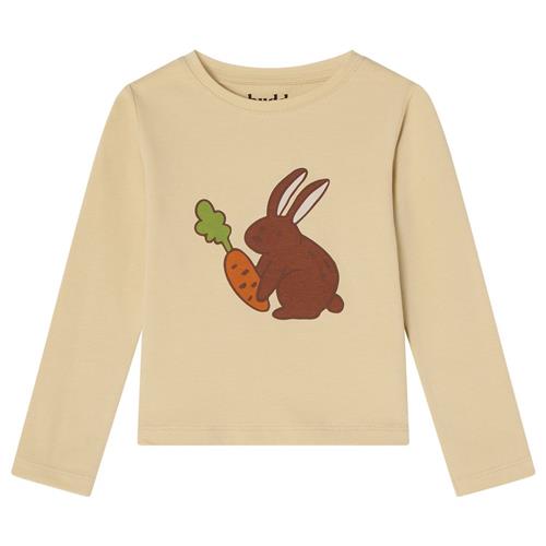 Se Buddy & Hope GOTS Tia Langærmet T-shirt Med Kaninprint Fudge | Hvid | 98/104 cm ved Babyshop