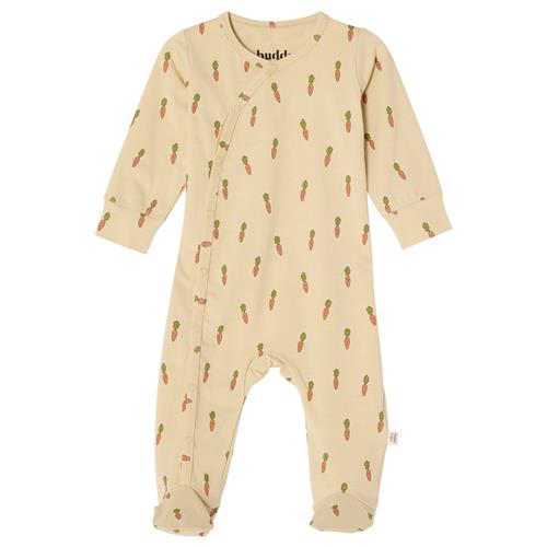 Se Buddy & Hope Tim GOTS Mønstret Sparkedragt Med Guleroder Orange | Hvid | 74/80 cm ved Babyshop