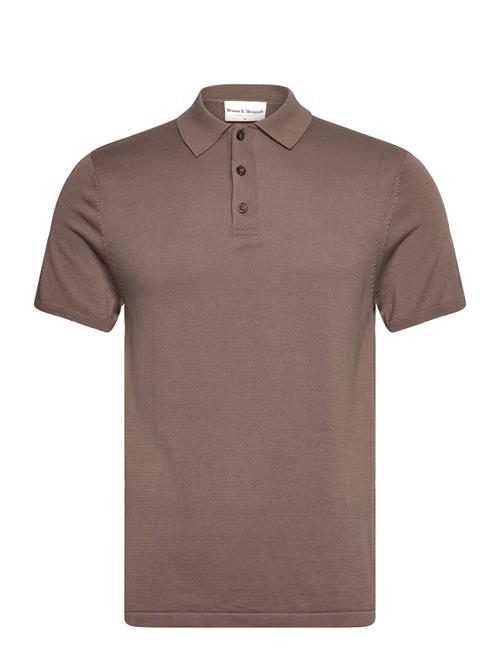 Bruun & Stengade Bs Ernst Regular Fit Polo Shirt Bruun & Stengade Brown