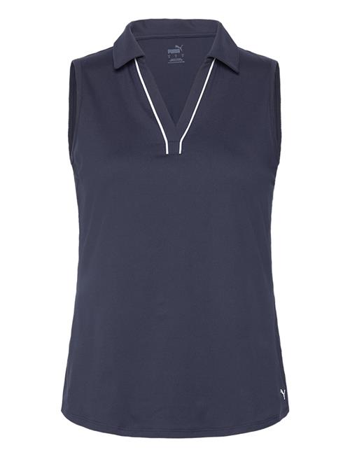 PUMA Golf W Cloudspun Piped Sl Polo PUMA Golf Navy