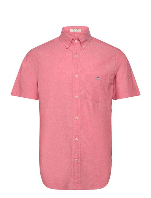 GANT Reg Cotton Linen Ss Shirt GANT Pink