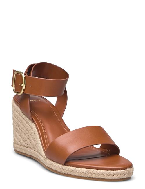 Mango Wedge Buckle Sandals Mango Brown