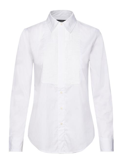 Lauren Ralph Lauren Pintucked Cotton Broadcloth Shirt Lauren Ralph Lauren White