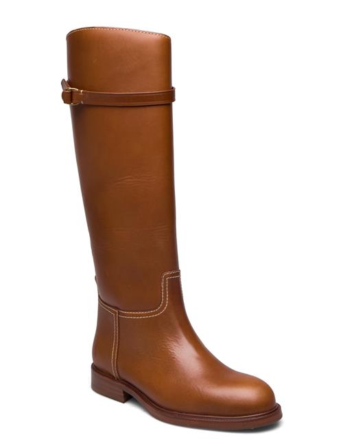 Se Polo Ralph Lauren Leather Riding Boot Polo Ralph Lauren Brown ved Booztlet