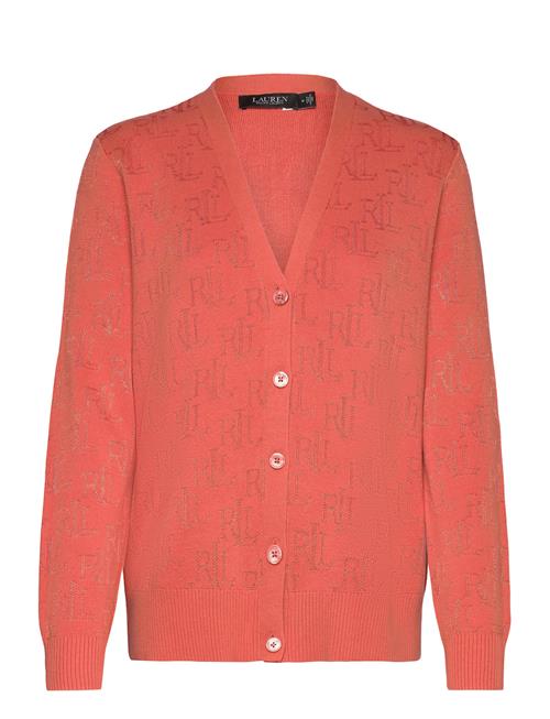 Lauren Ralph Lauren Monogram Jacquard Cardigan Lauren Ralph Lauren Orange