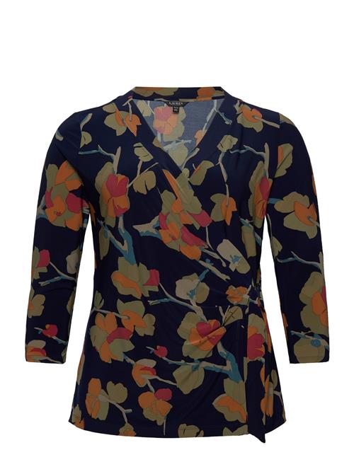 Floral Stretch Jersey Top Lauren Women Patterned