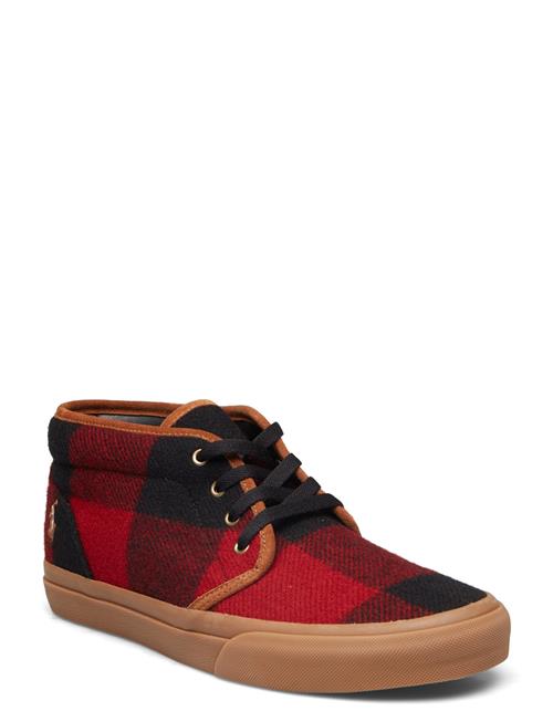 Polo Ralph Lauren Keaton Buffalo Check Wool Chukka Polo Ralph Lauren Red