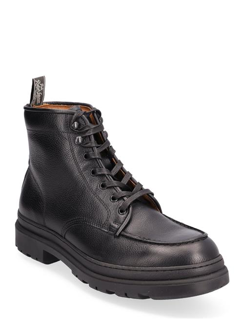 Se Polo Ralph Lauren Leather Lace-Up Boot Polo Ralph Lauren Black ved Booztlet